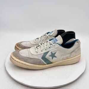Vintage Converse One Star Chris Evert Women Size 9 White Blue Training Shoes